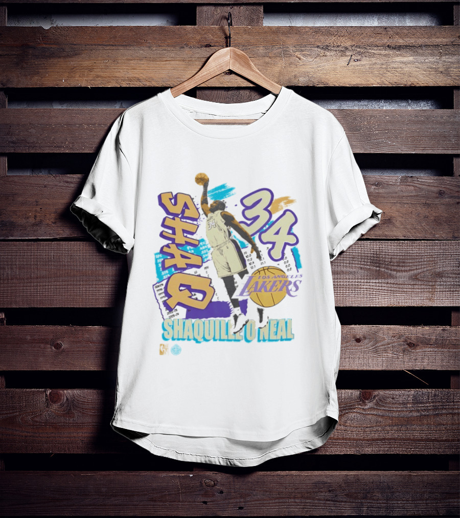 Shaquille O'Neal 34 Los Angeles Lakers Shaq Basketball T-Shirt