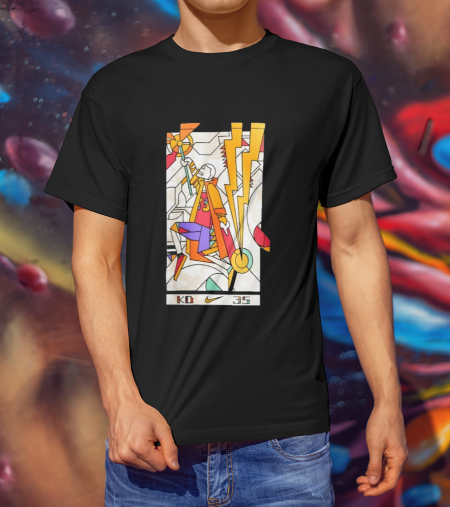 KD 35 Nike Artistic Lightning Basketball T-Shirt