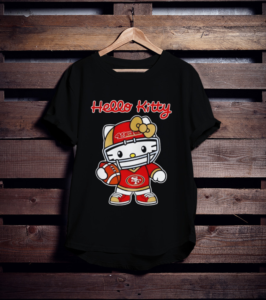 Hello Kitty San Francisco 49ers Football Fan Collaboration T-Shirt