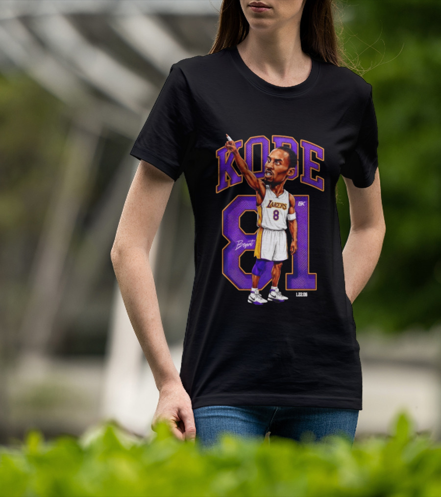 Kobe Bryant Lakers 81 Points Mamba T-Shirt