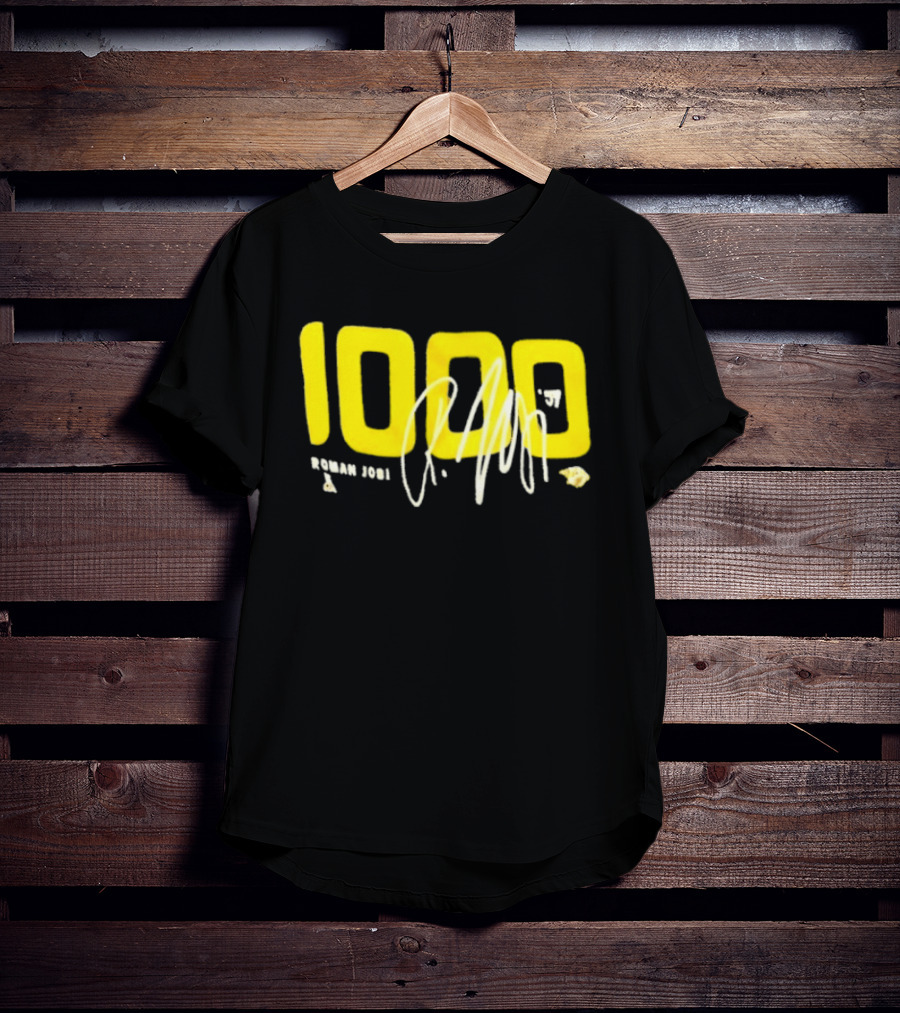 Nashville Predators Roman Josi 1000 Game Milestone Celebration T-Shirt
