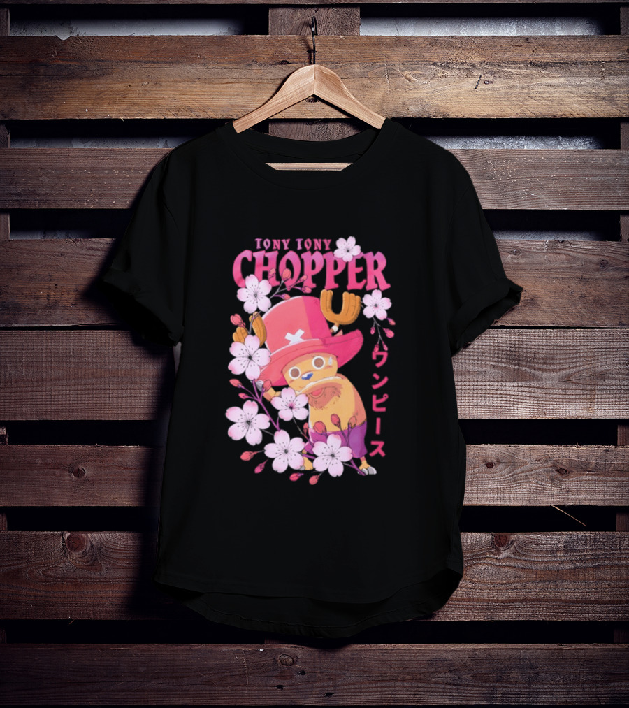 One Piece Tony Tony Chopper Sakura Blossom T-Shirt