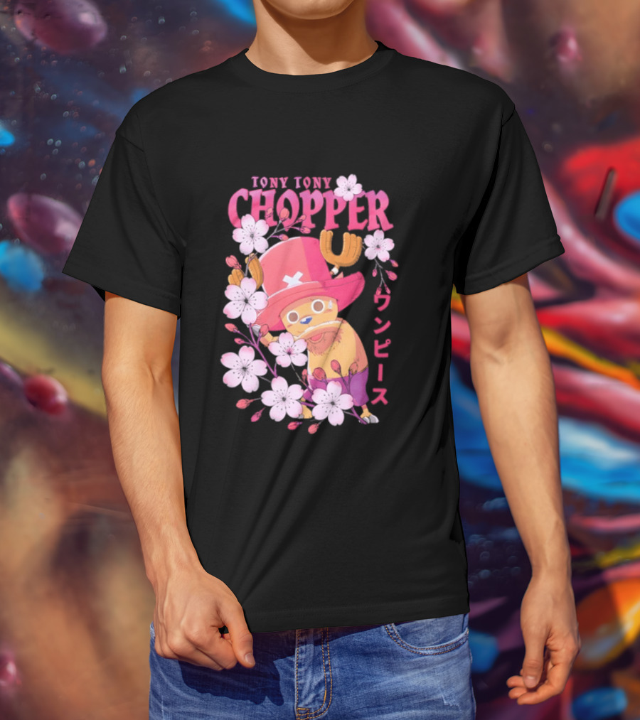 One Piece Tony Tony Chopper Sakura Blossom T-Shirt