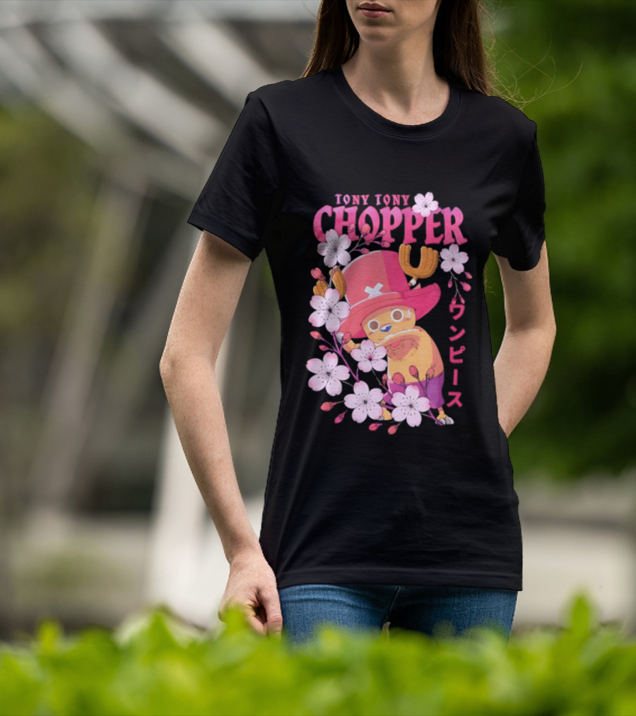 One Piece Tony Tony Chopper Sakura Blossom T-Shirt