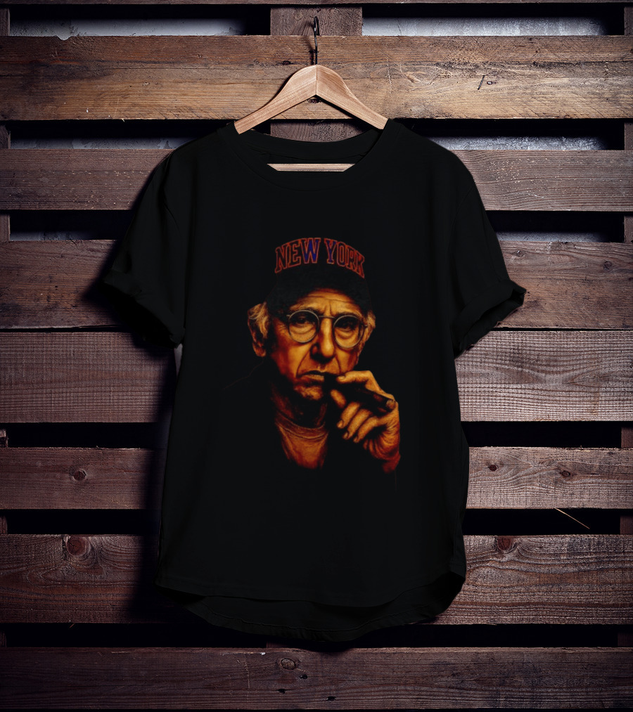 New York Hat Wearing Figure With Cigar Mood T-Shirt