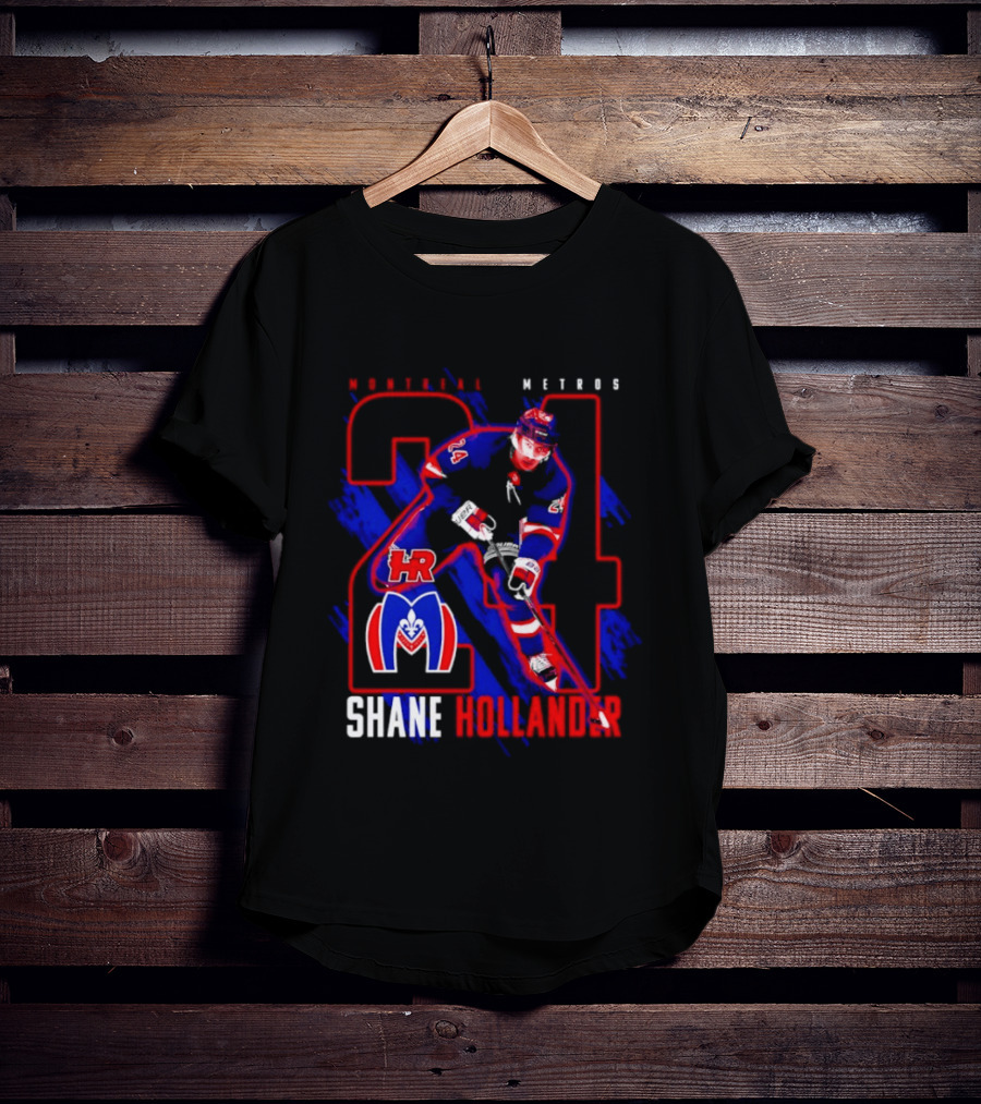 Shane Hollander Montreal Meteors HR Hockey Team 27 T-Shirt