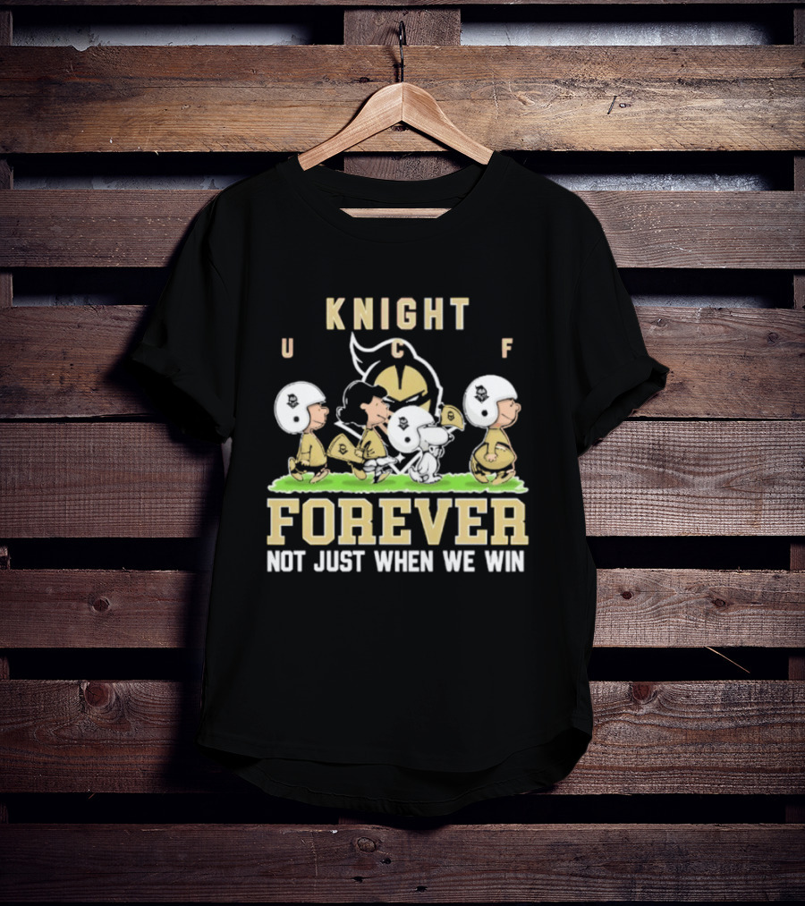 UCF Knight Peanuts Characters Forever Not Just When We Win T-Shirt
