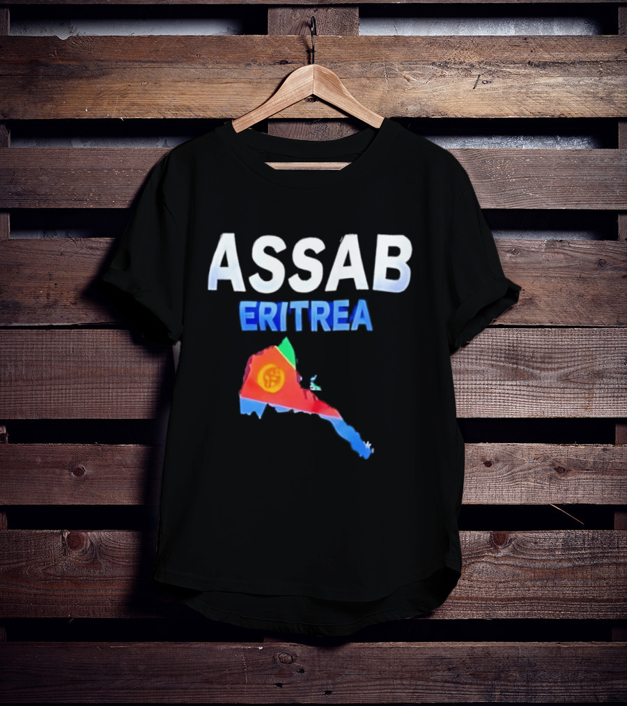 ASSAB Eritrea Map With Flag T-Shirt
