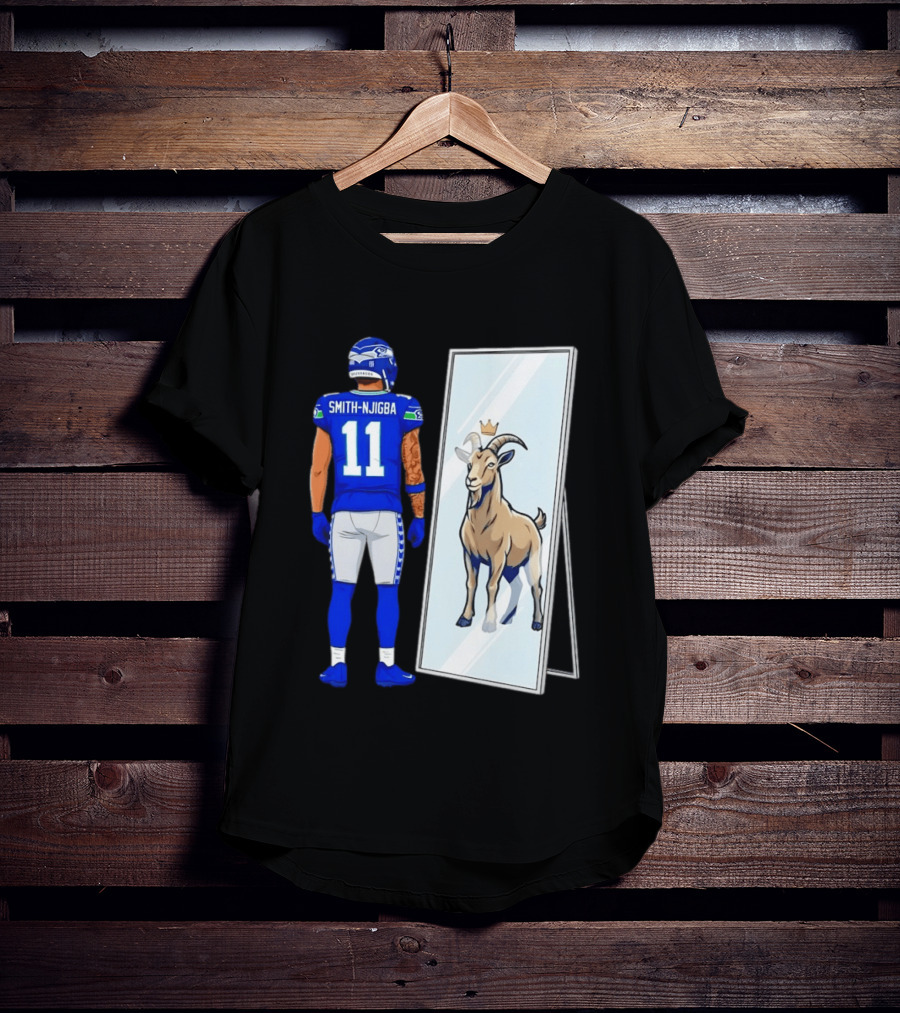 Jaxon Smith Njigba Seattle Seahawks Mirror Goat Football T-Shirt