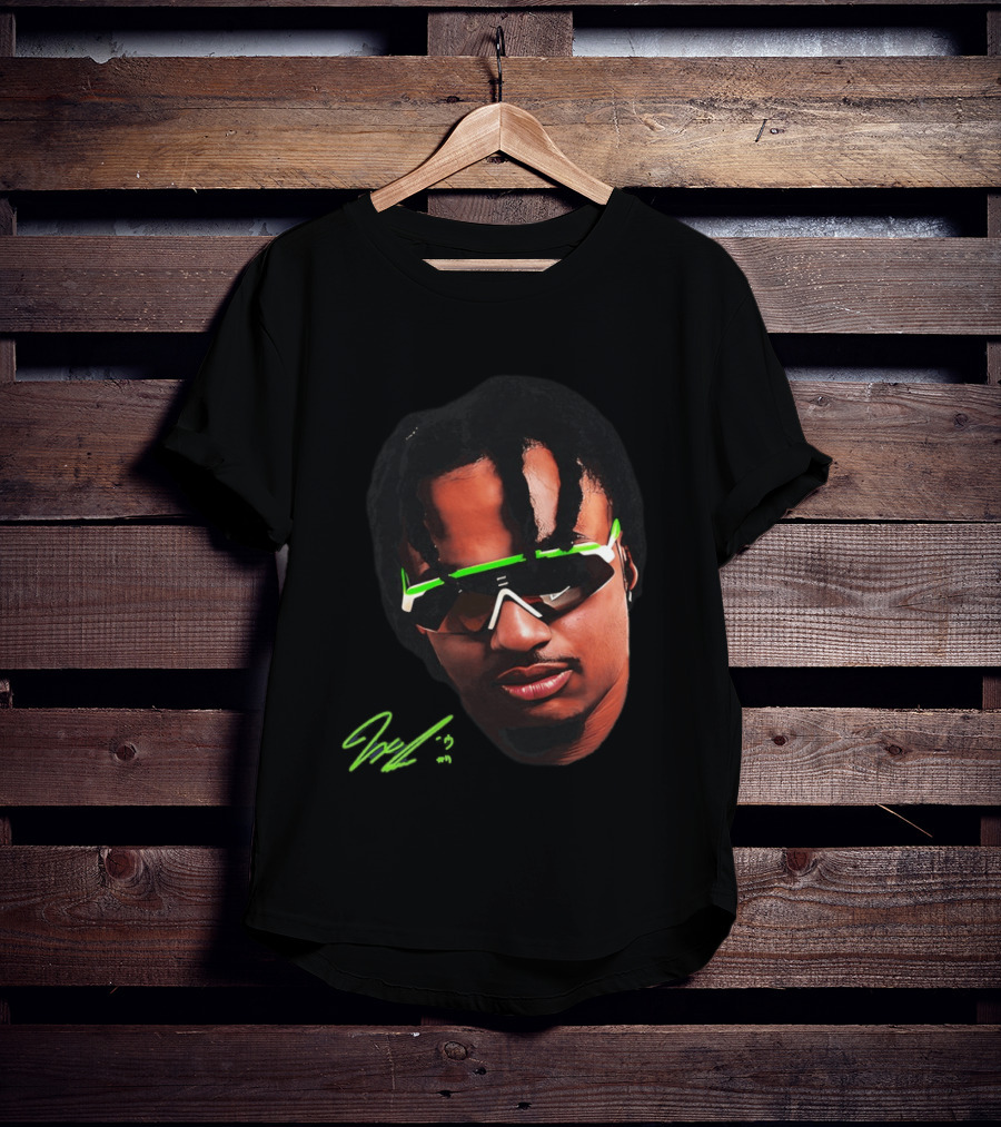 JSN Jaxon Smith Njigba Big Face Seattle Seahawks Football Sunglasses T-Shirt