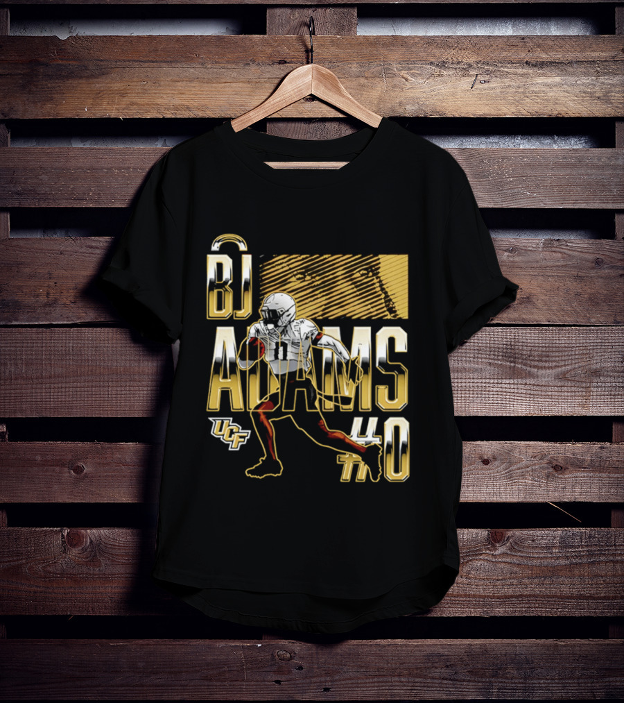 BJ Adams UCF Football NCAA Caricature Player 40 T-Shirt