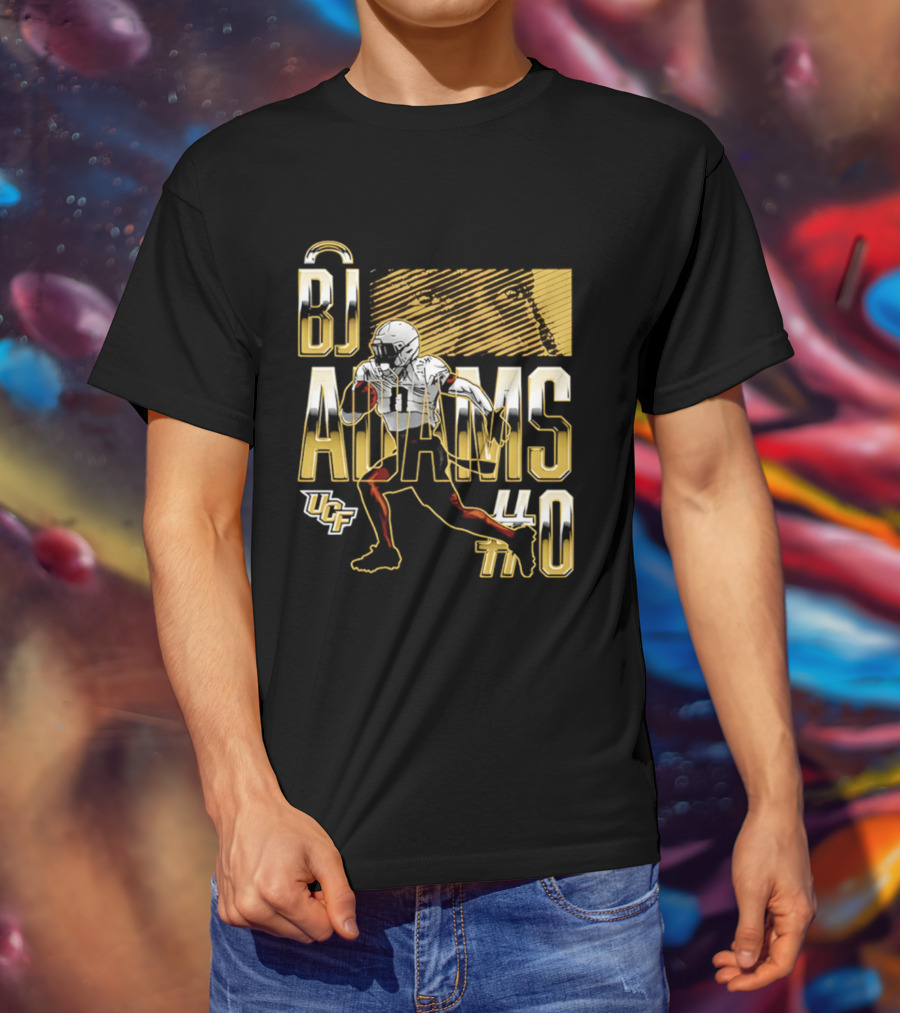 BJ Adams UCF Football NCAA Caricature Player 40 T-Shirt
