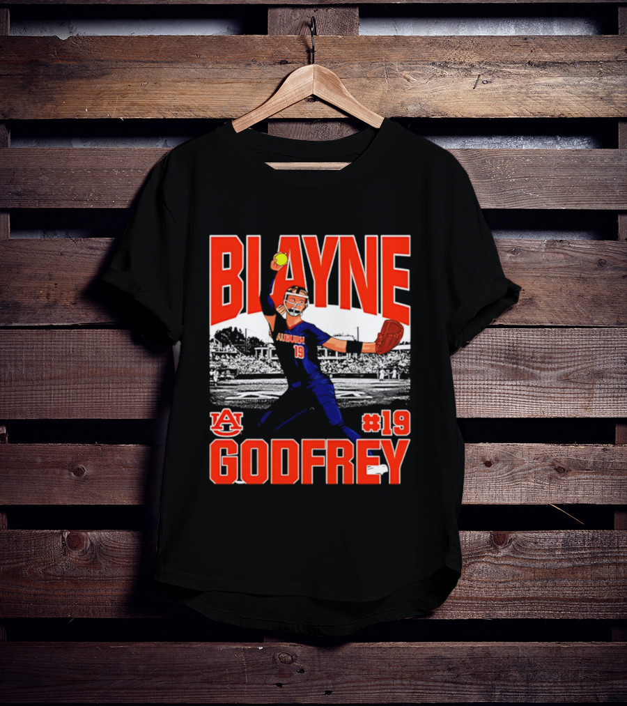 Auburn Softball Blayne Godfrey NCAA Legends Player #19 T-Shirt