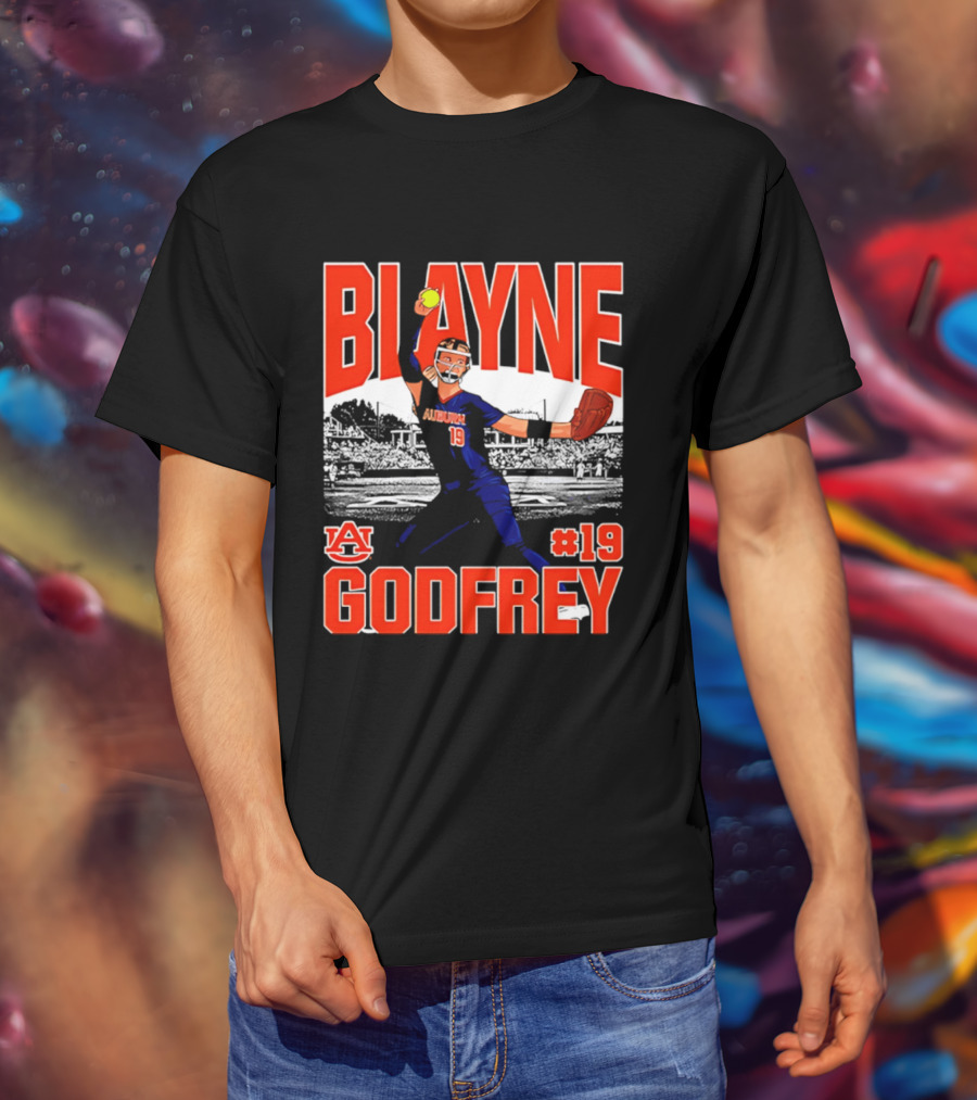 Auburn Softball Blayne Godfrey NCAA Legends Player #19 T-Shirt