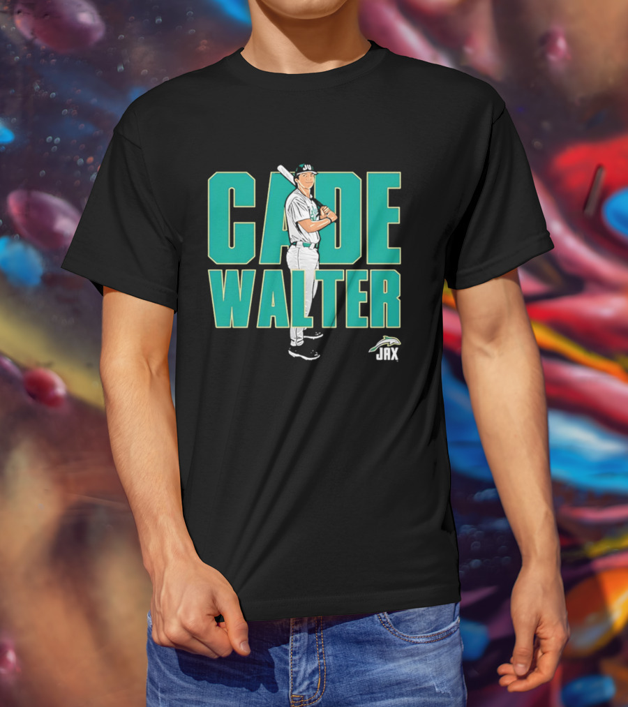 Cade Walter JAX Baseball NCAA Caricature T-Shirt