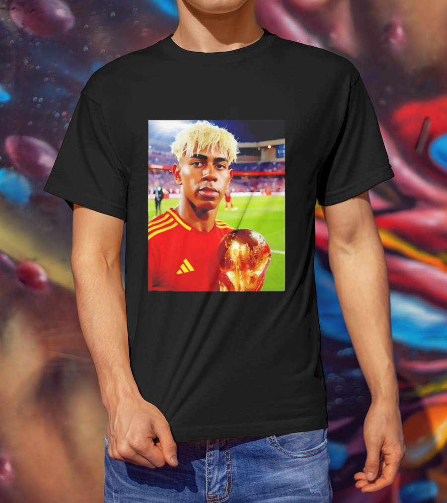 Lamine Yamal Barcelona Young Talent With Trophy T-Shirt