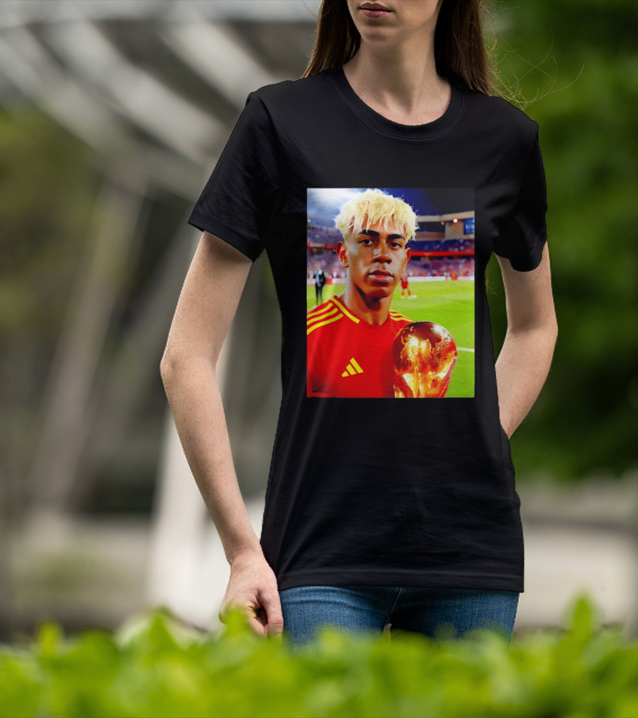 Lamine Yamal Barcelona Young Talent With Trophy T-Shirt