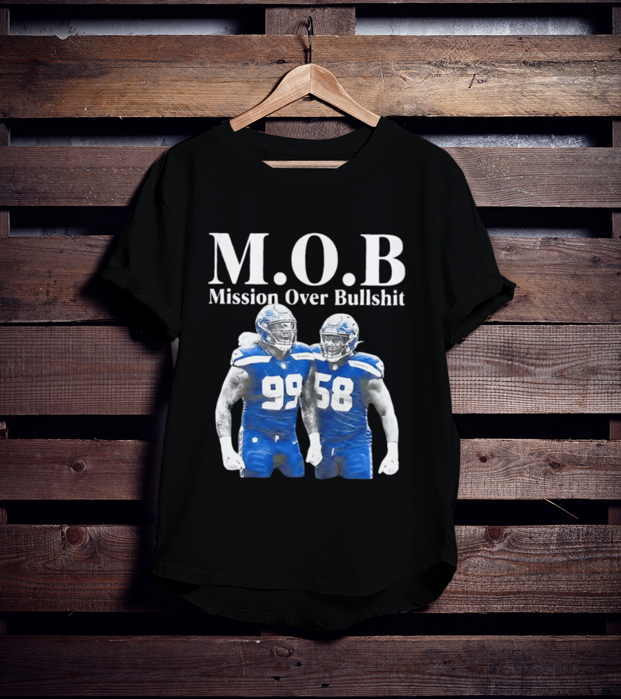 M.O.B Mission Over Bullshit Leonard Williams Derick Hall Seattle Seahawks Defense Football T-Shirt