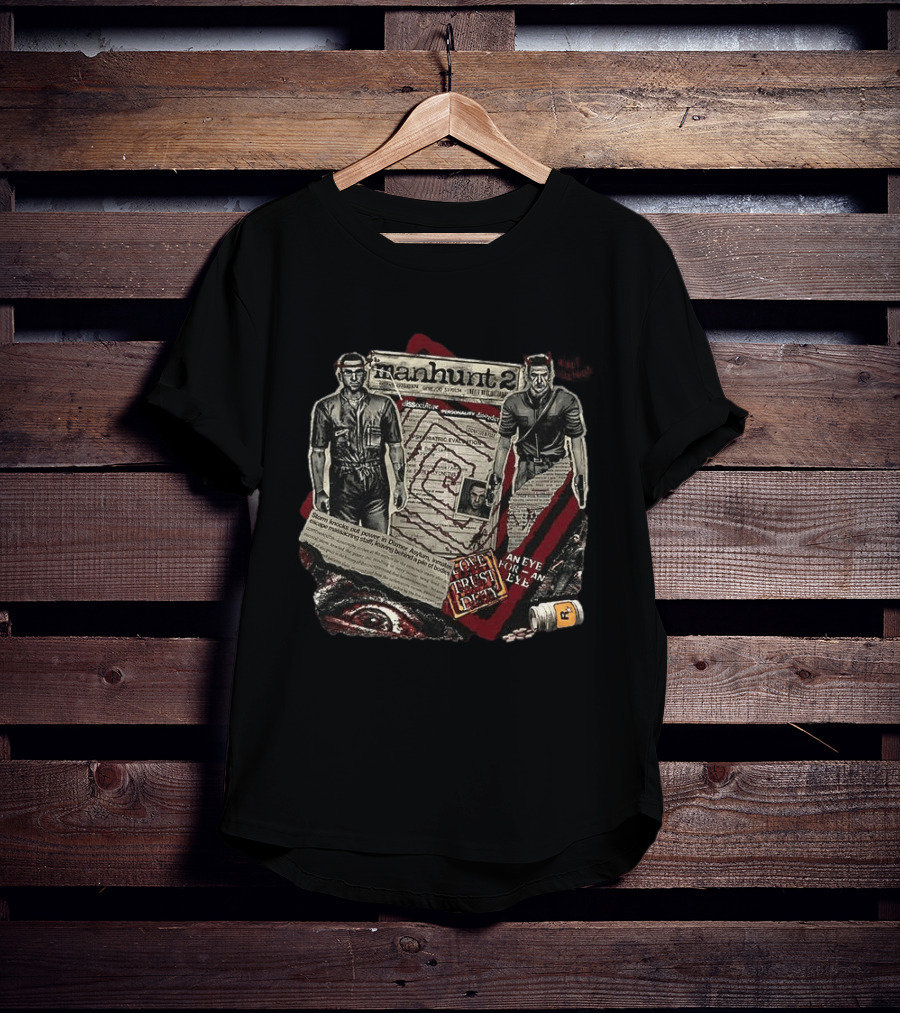 Manhunt 2 Split Personality Eye Trust Rockstar Games T-Shirt
