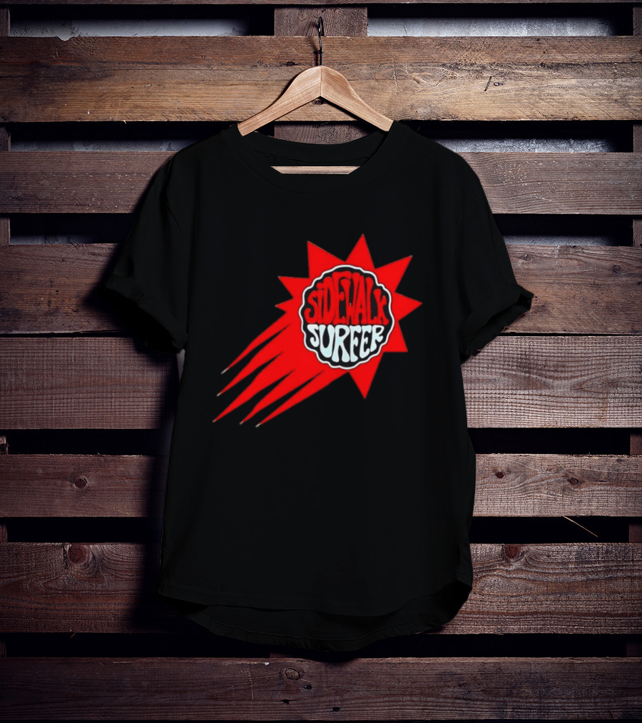 Sidewalk Surfer Retro Red Burst T-Shirt