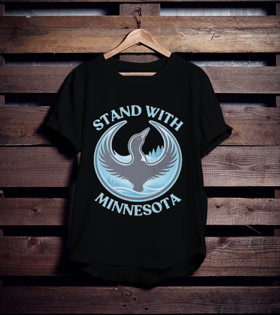 Stand With Minnesota Loon State Bird T-Shirt