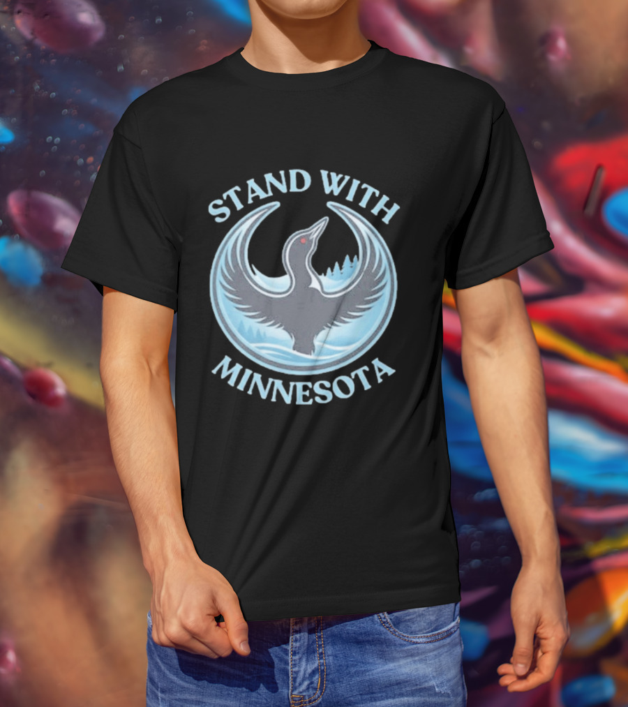 Stand With Minnesota Loon State Bird T-Shirt