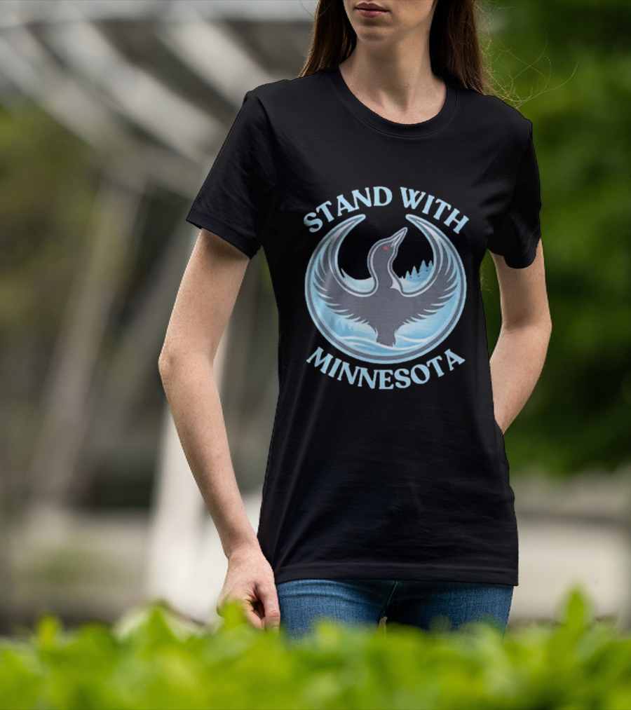 Stand With Minnesota Loon State Bird T-Shirt