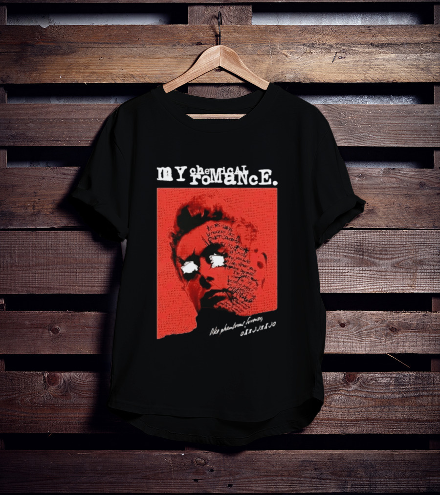 MY Chemical Romance The Black Parade 2026 Tour Peru Distressed Red Face T-Shirt