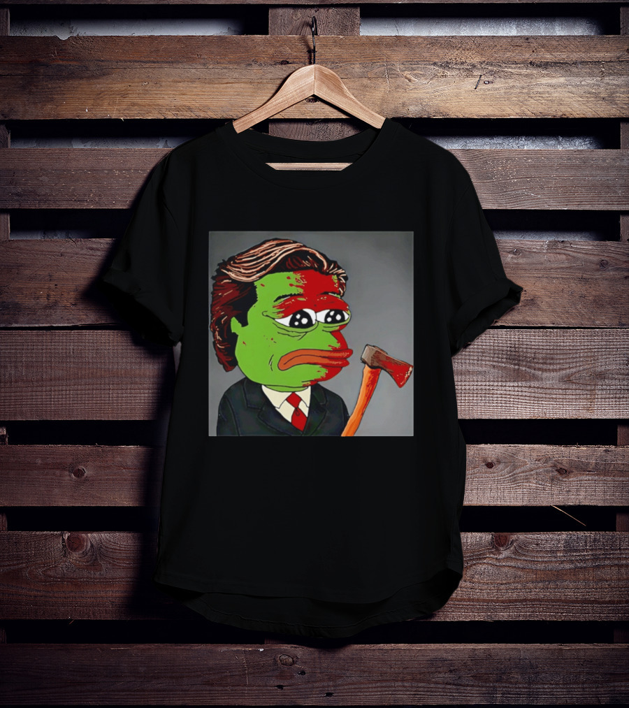 Pepe The Frog As Patrick Bateman With Axe Mashup T-Shirt