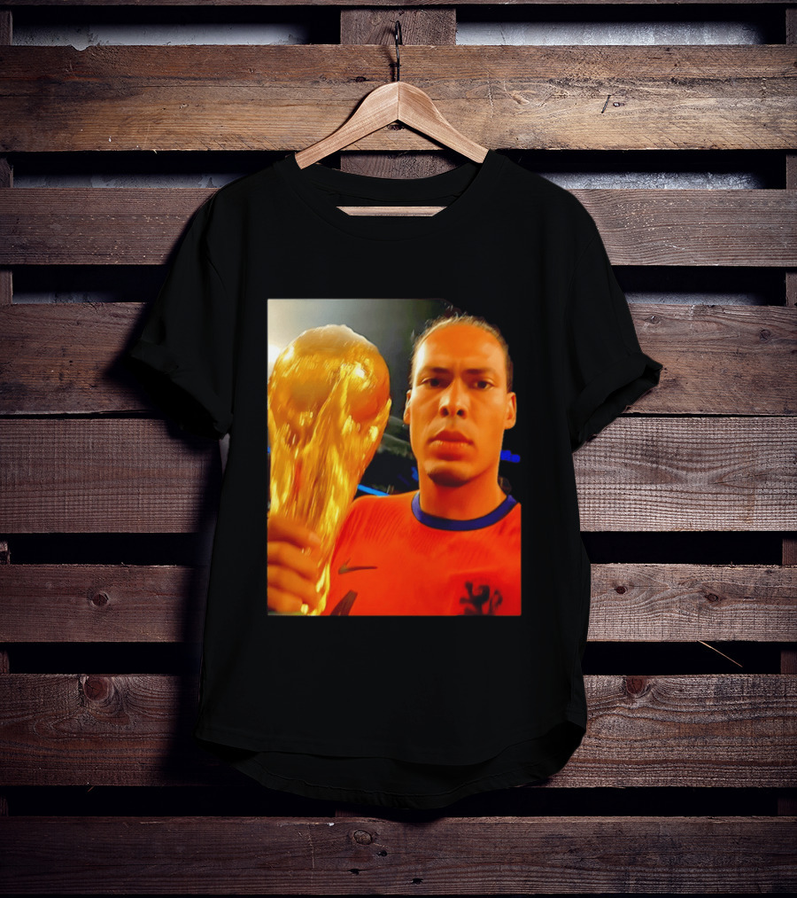 Virgil Van Liverpool Netherlands Trophy Celebration T-Shirt
