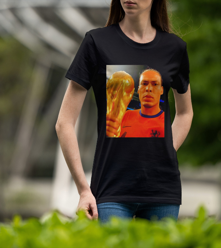 Virgil Van Liverpool Netherlands Trophy Celebration T-Shirt