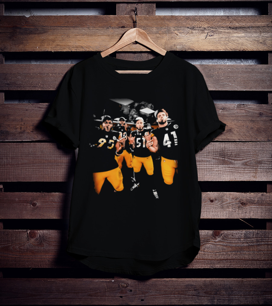 Steelers Players Number 93 51 41 In Black And Gold T-Shirt