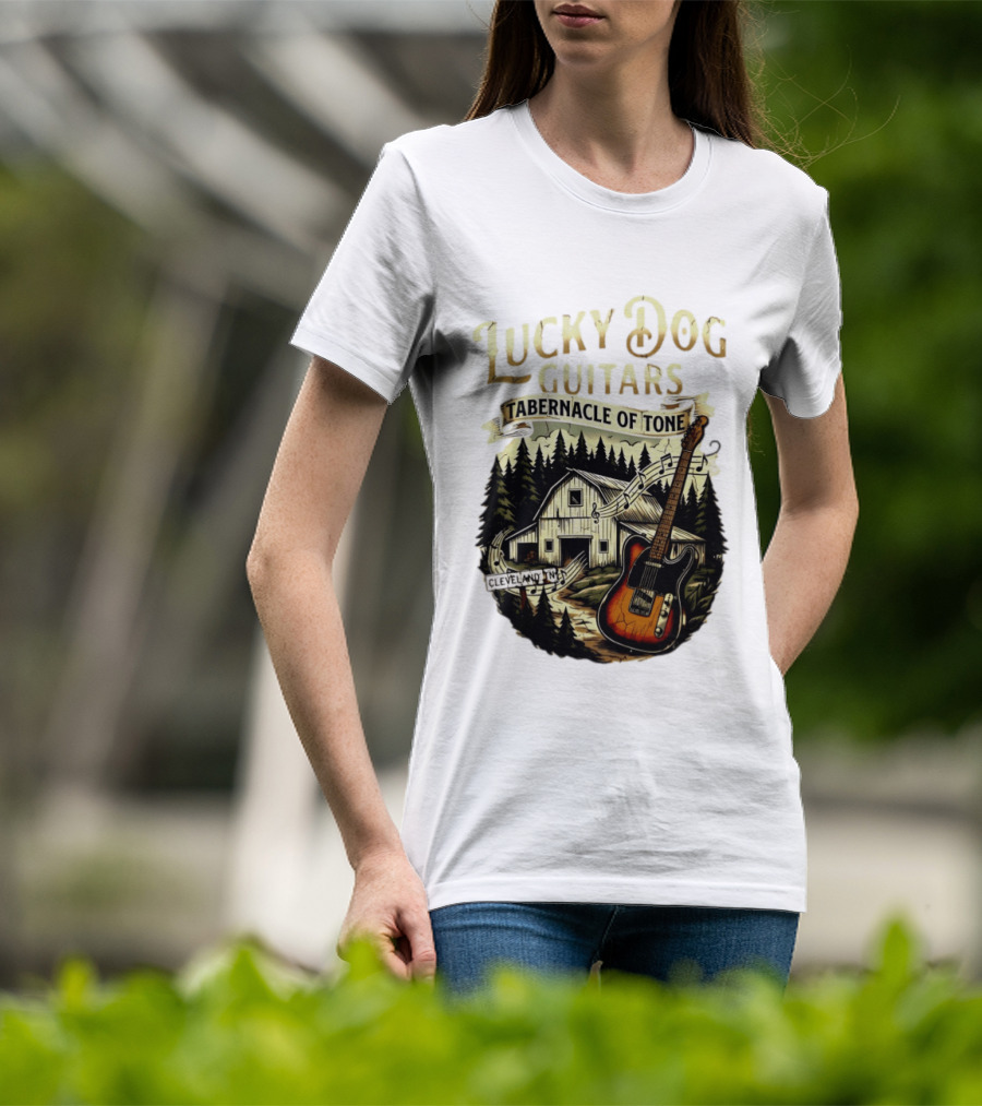 Lucky Dog Guitars Tabernacle Of Tone Cleveland TN Musical Barn Scene T-Shirt