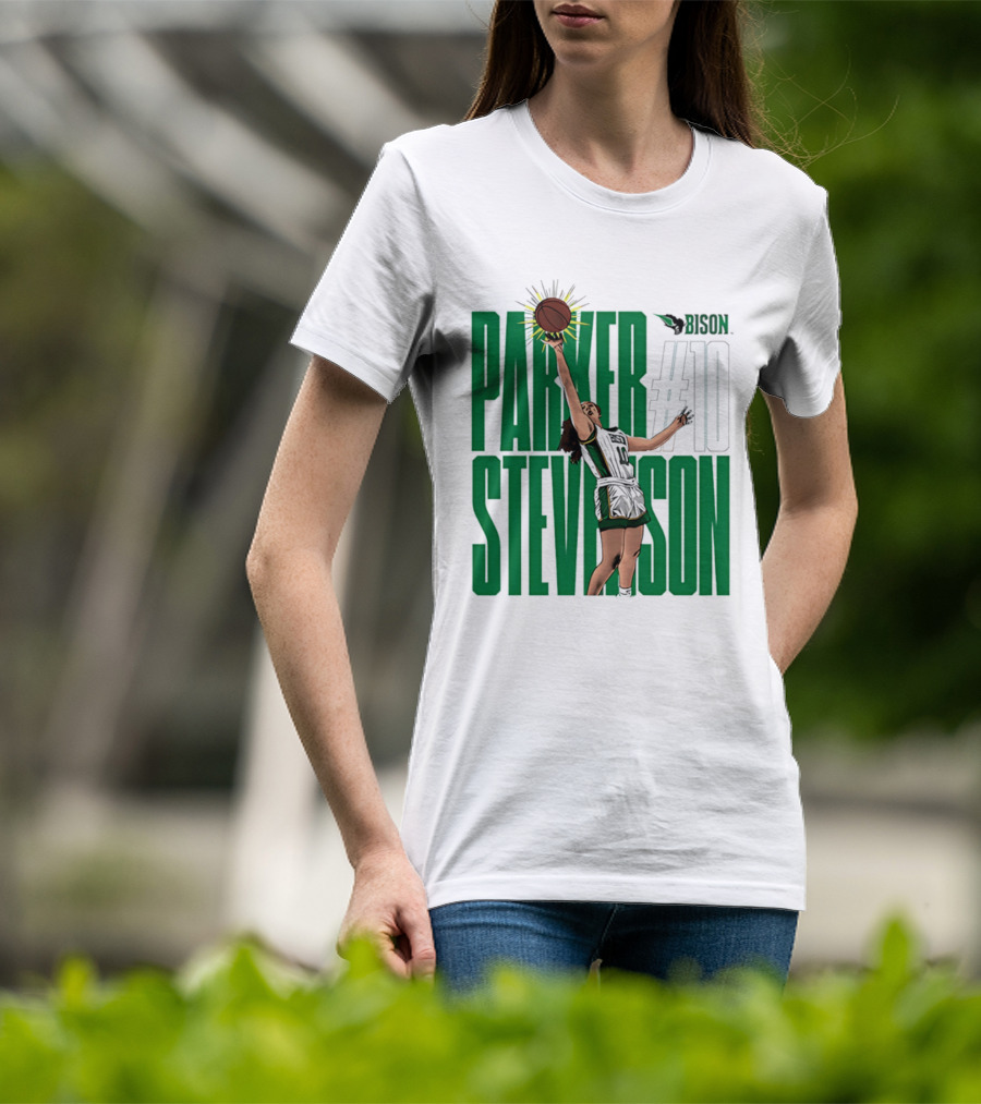 Parker Stevenson OKBU Bison #10 Basketball NCAA Caricature T-Shirt