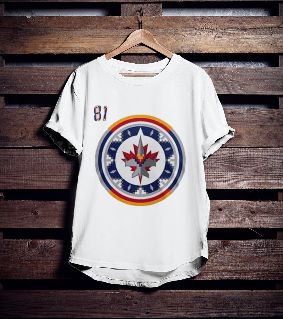 Winnipeg Jets Wasacnews Night 2026 Pixelated Logo 81 T-Shirt
