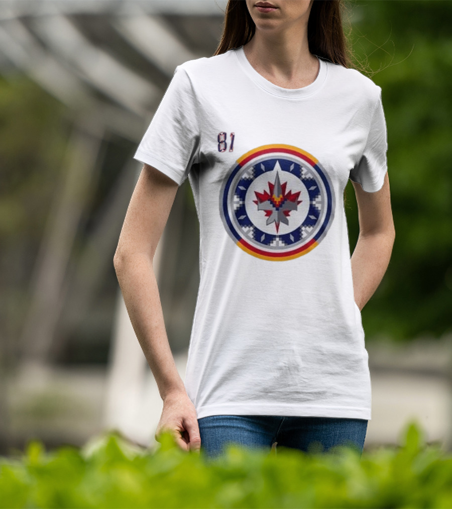 Winnipeg Jets Wasacnews Night 2026 Pixelated Logo 81 T-Shirt