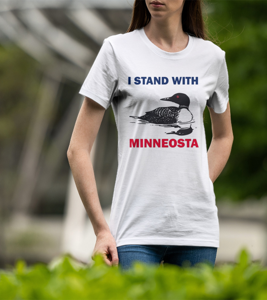 I Stand With Minnesota Common Loon T-Shirt
