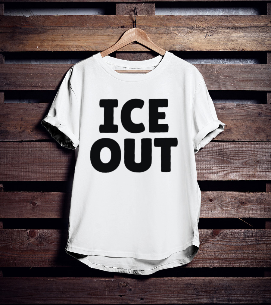 USA People Support ICE OUT Message T-Shirt