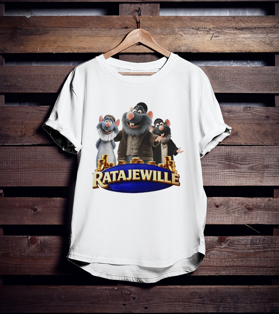 Ratajewille Remy Ratatouille Cartoon Characters Coins T-Shirt