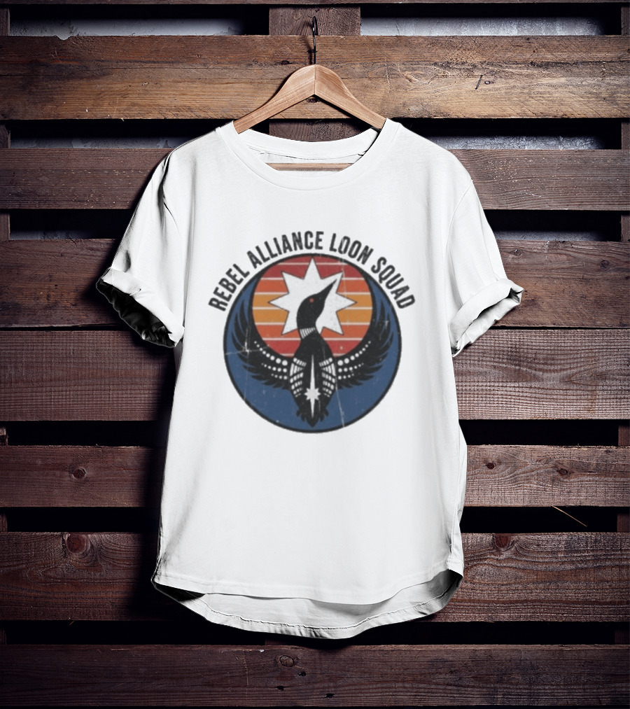 Rebel Alliance Loon Squad Star Emblem Vintage Retro Circle T-Shirt