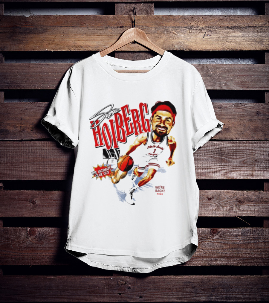 Sam Hoiberg Nebraska Cornhuskers We're Back Ultimate Glue Guy Basketball Player Red T-Shirt