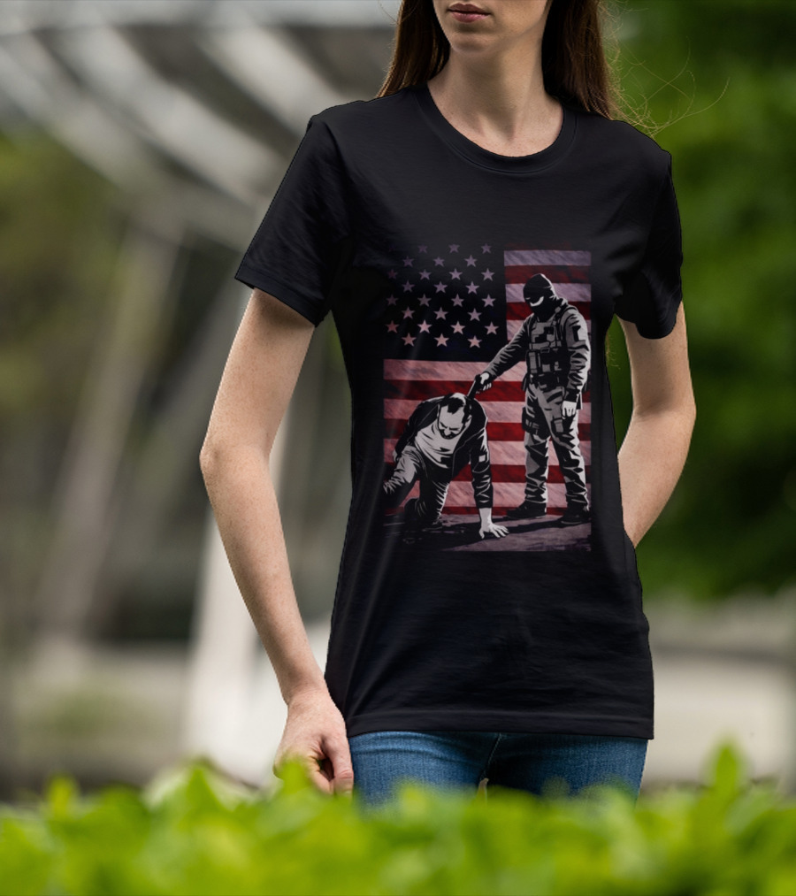Alex Pretti Was Executed By Ice Flag America T-Shirt