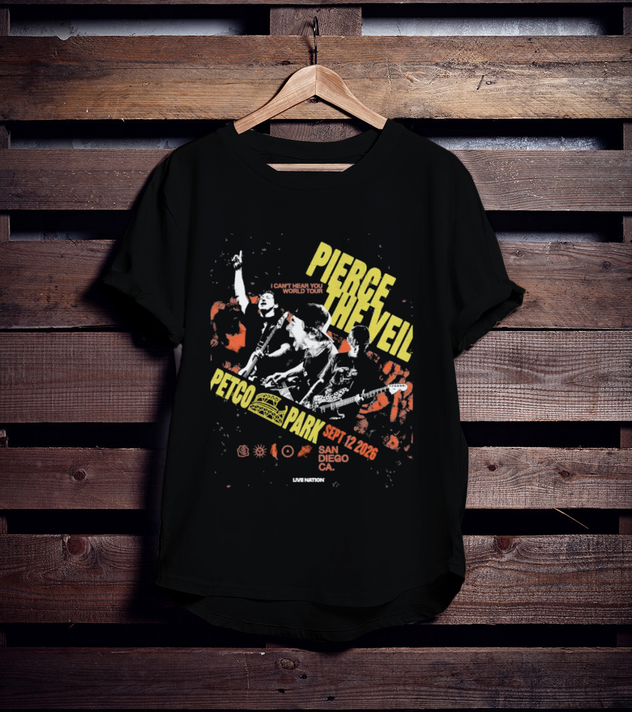 Pierce The Veil Sept 12 2026 Petco Park San Diego CA Concert T-Shirt