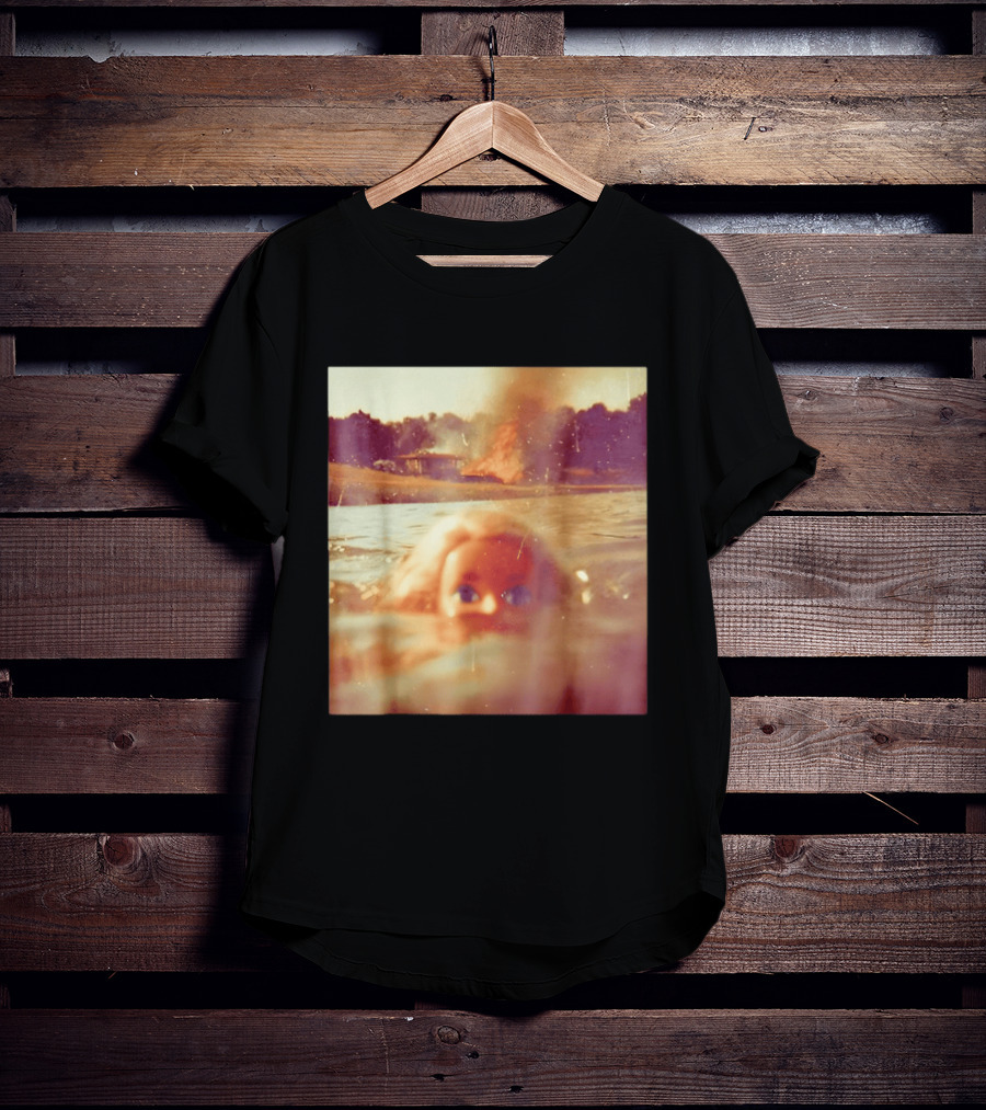 Doll Face Meme Swimming Surreal Humor T-Shirt