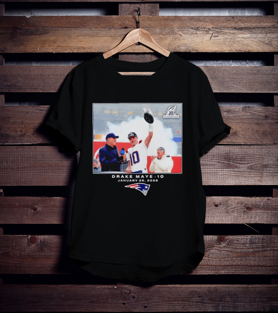 Drake Maye New England Patriots Super Bowl Champions Week 21 Big & Tall T-Shirt
