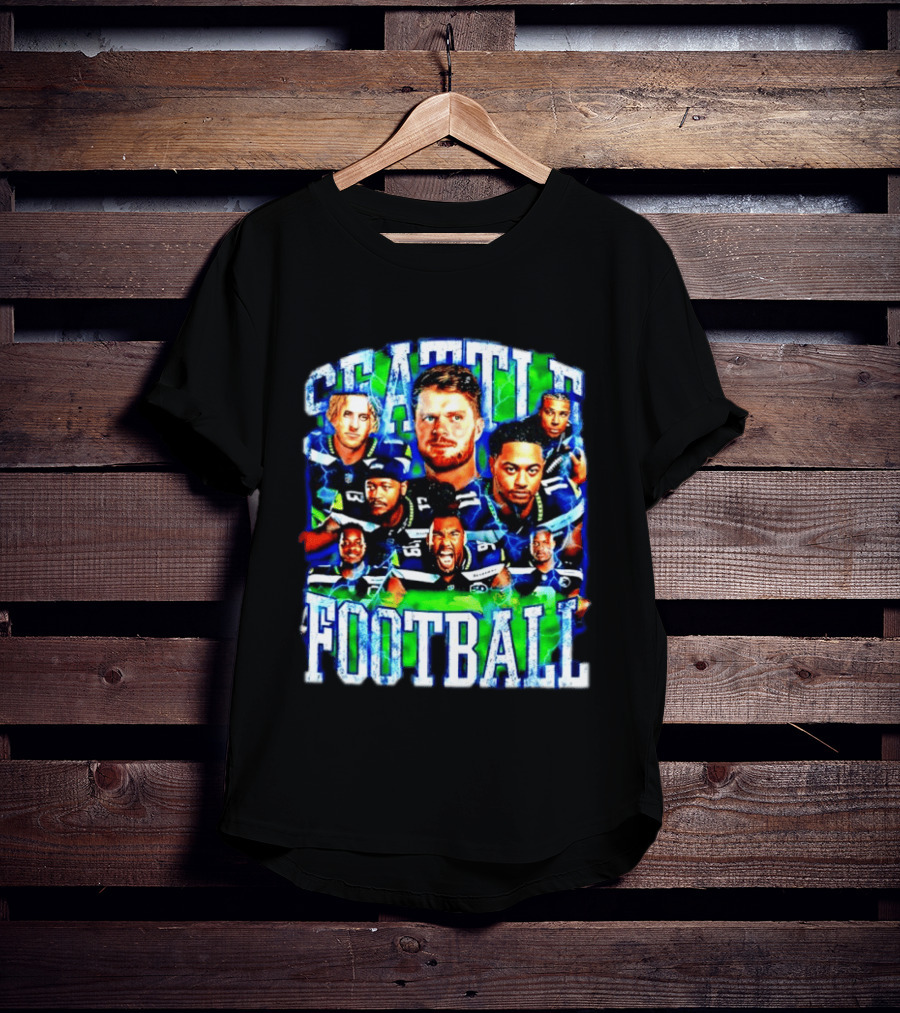 Seattle Football Players Team Spirit Celebration T-Shirt