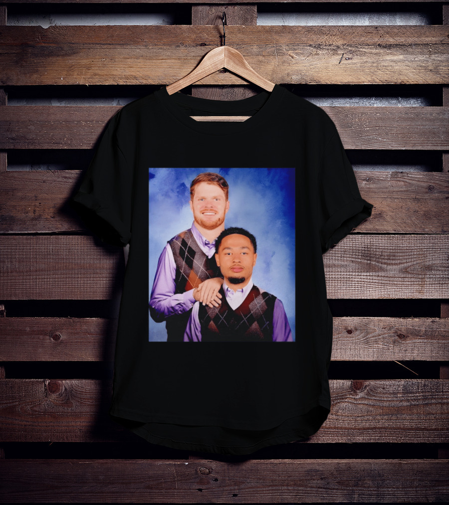 Seattle Step Bros Sam Darnold Jaxon Smith Njigba Football Team T-Shirt