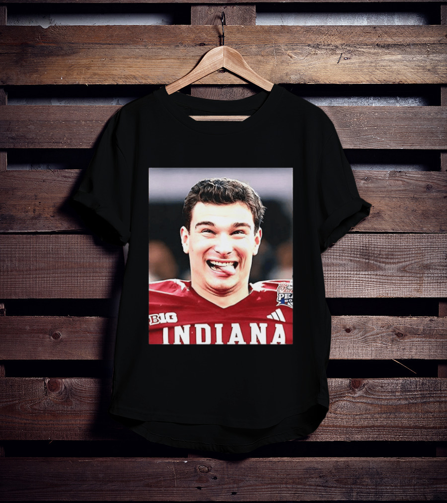 Indiana Hoosiers Fernando Mendoza NCAA Football Celebration Big Ten Championship Peachtree Bowl T-Shirt