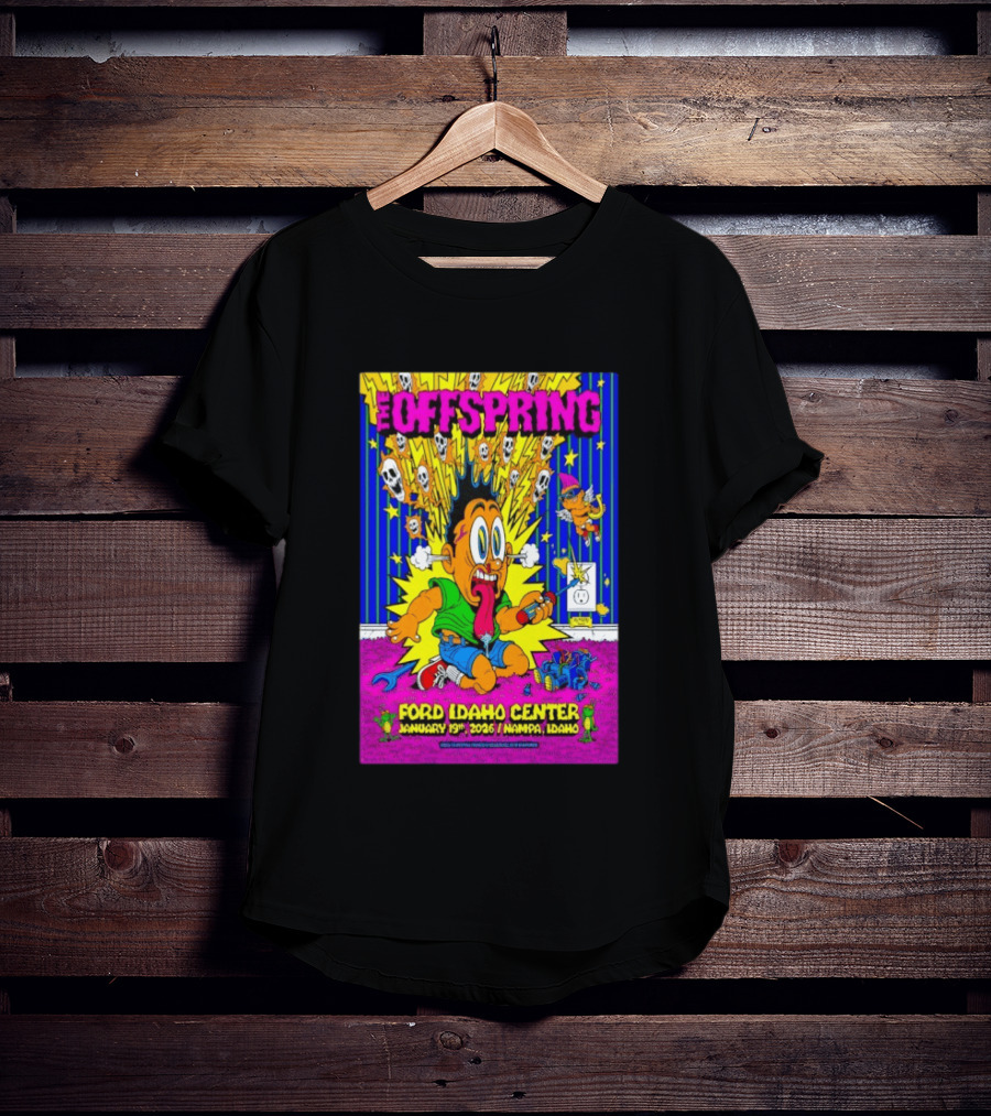 The Offspring Ford Idaho Center January 19 2026 Nampa Idaho T-Shirt
