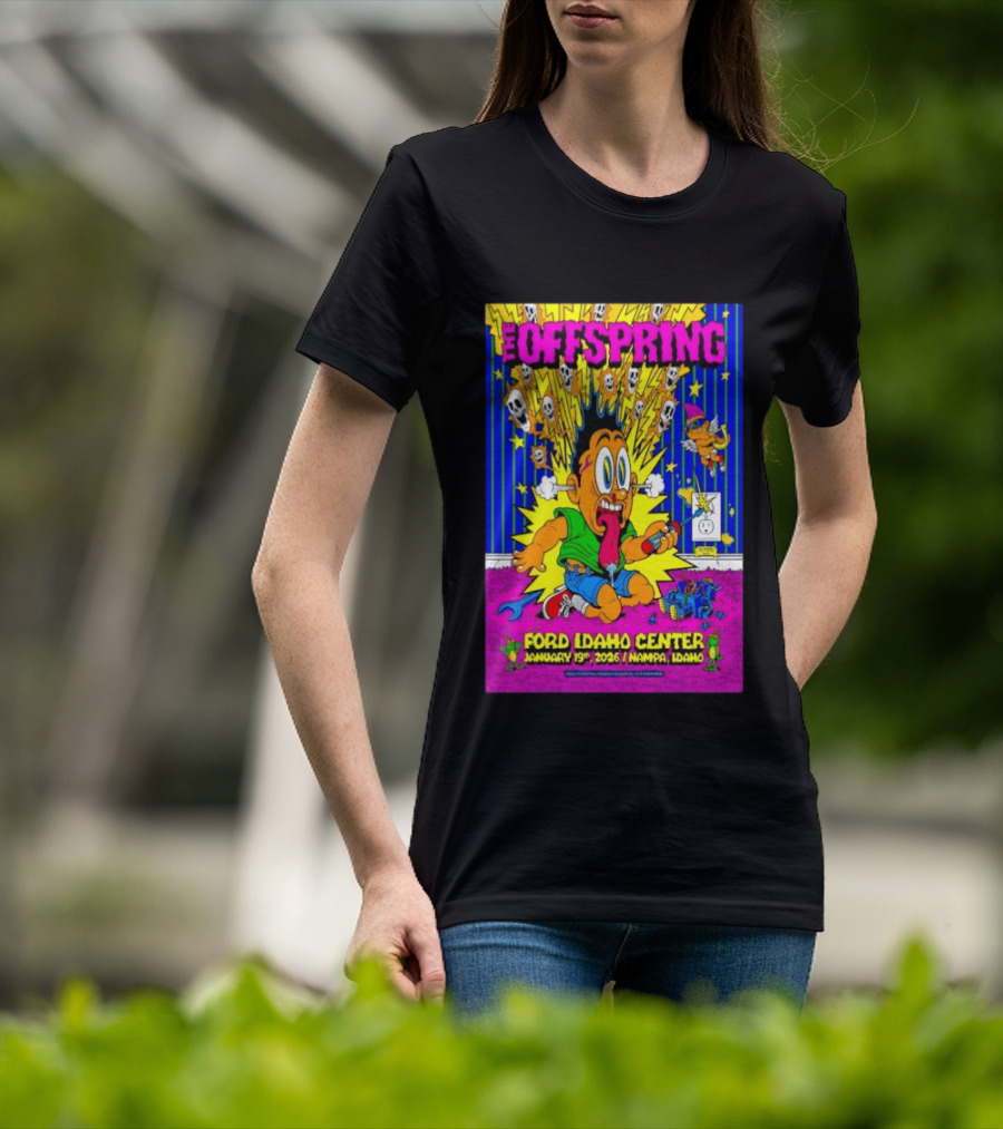 The Offspring Ford Idaho Center January 19 2026 Nampa Idaho T-Shirt